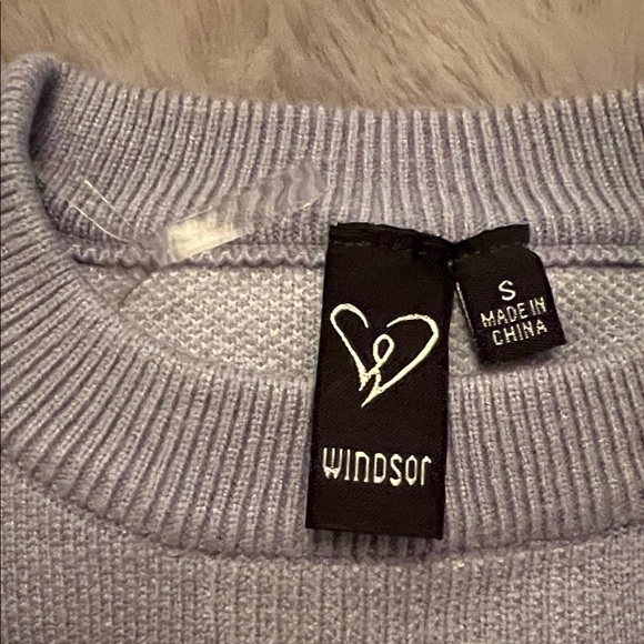 Windsor Lavender Sweatshirt with Cream Stripes - Picture 2 of 3